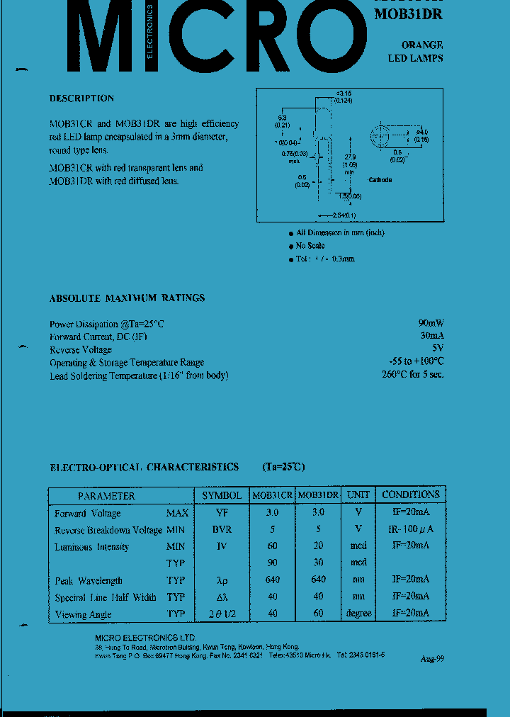 MOB31DR_1282101.PDF Datasheet