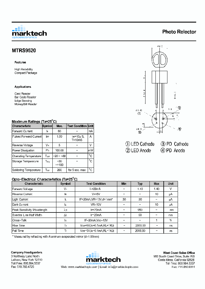 MTRS9520_1285929.PDF Datasheet