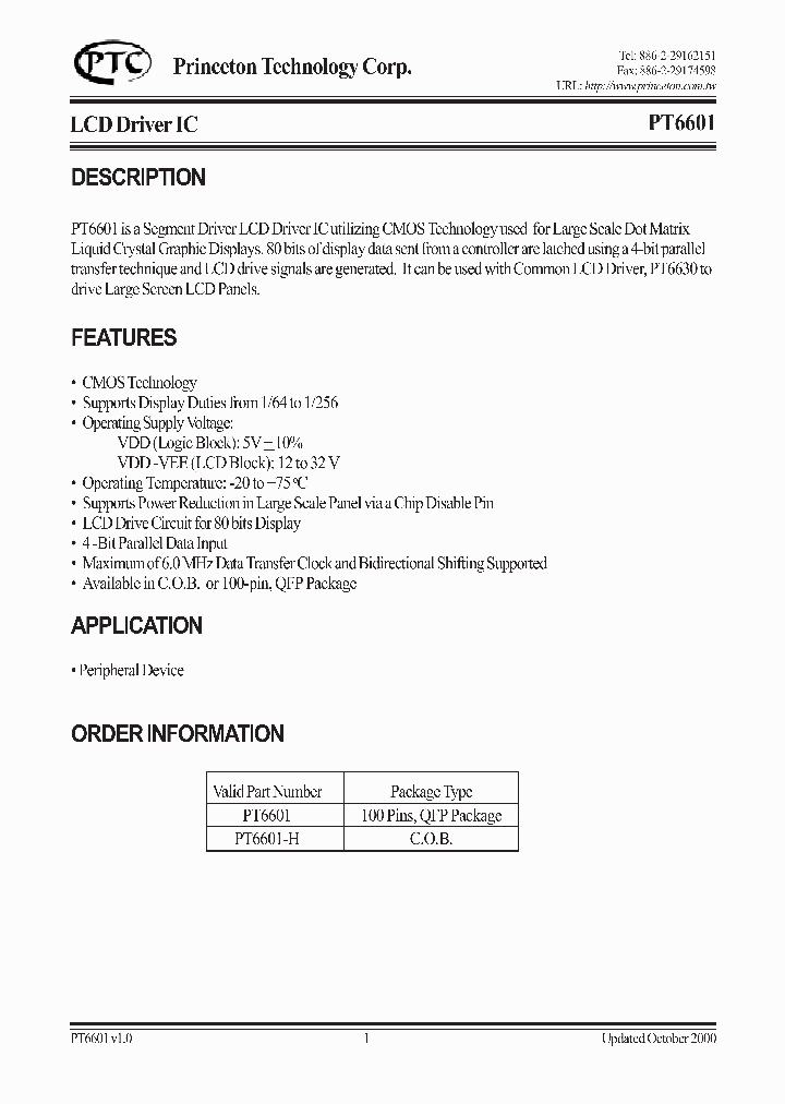 PT6601_1059971.PDF Datasheet