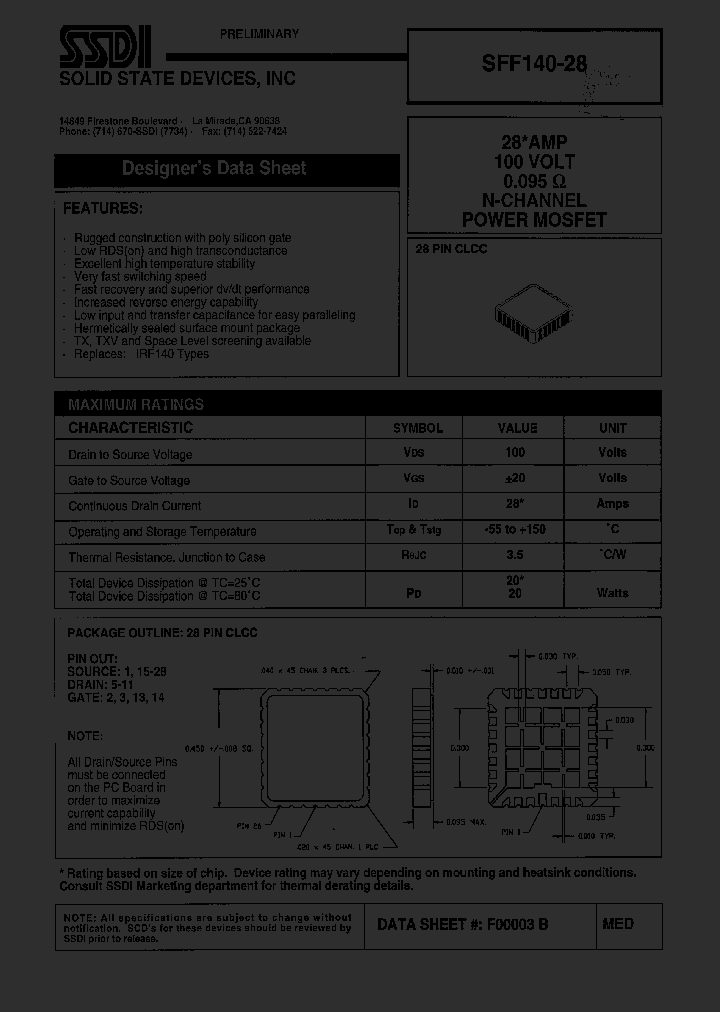 SFF140-28_1307442.PDF Datasheet