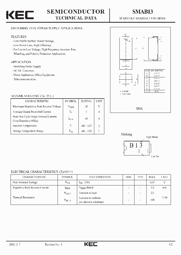 SMAB13_1311086.PDF Datasheet