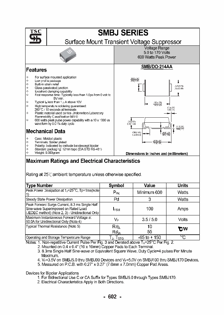 SMBJ17A_1094595.PDF Datasheet