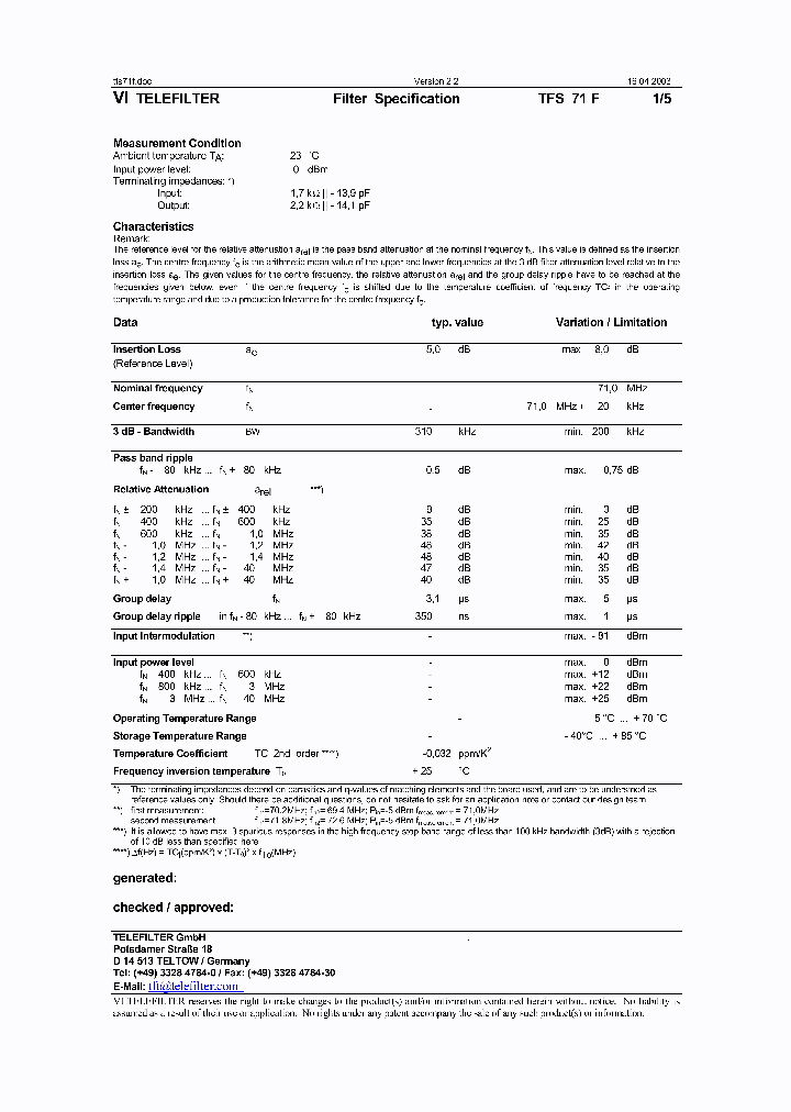 TFS71F_1324705.PDF Datasheet