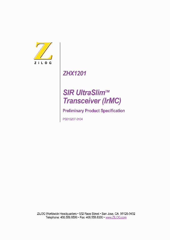 ZHX1201MB115THTR_1339066.PDF Datasheet