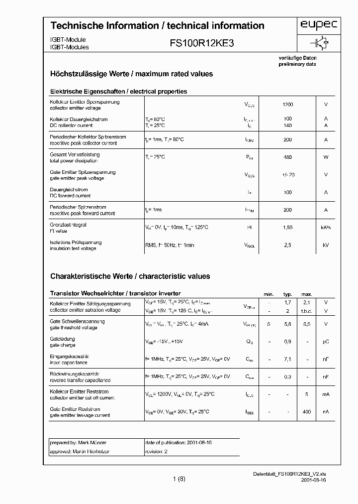 FS100R12KE3_4132539.PDF Datasheet