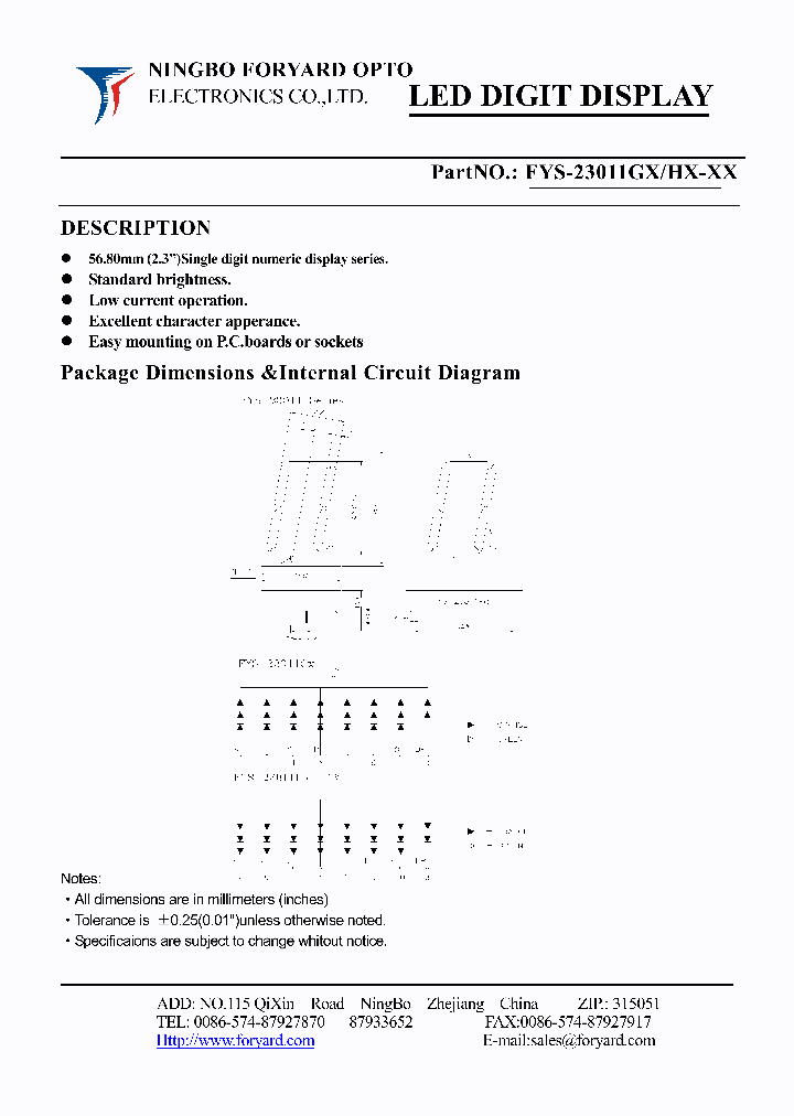 FYS-23011HX_4141193.PDF Datasheet