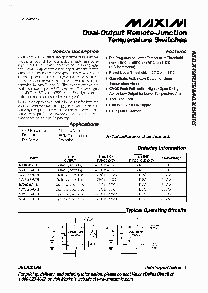 MAX6685AUA75H_4151241.PDF Datasheet