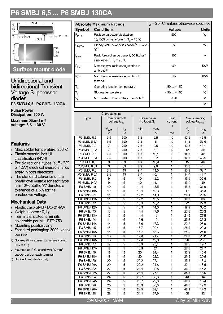 P6SMBJ20_4156790.PDF Datasheet