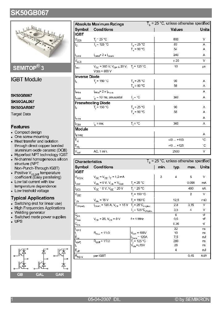 SK50GB06707_4130768.PDF Datasheet