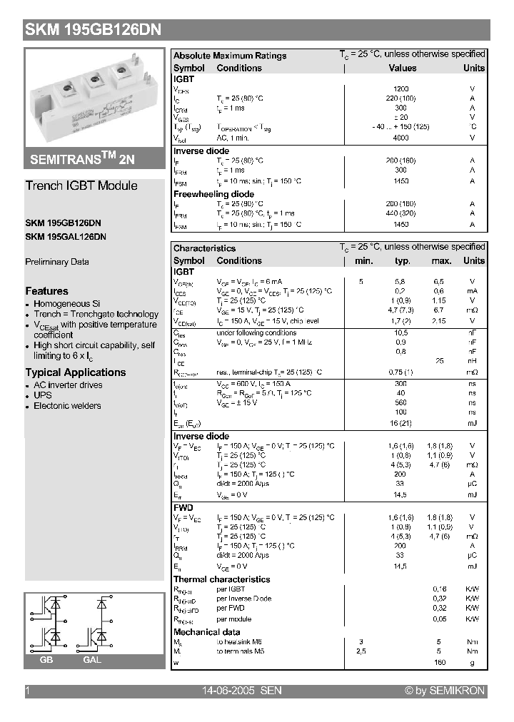 SKM195GAL126DN_4110689.PDF Datasheet