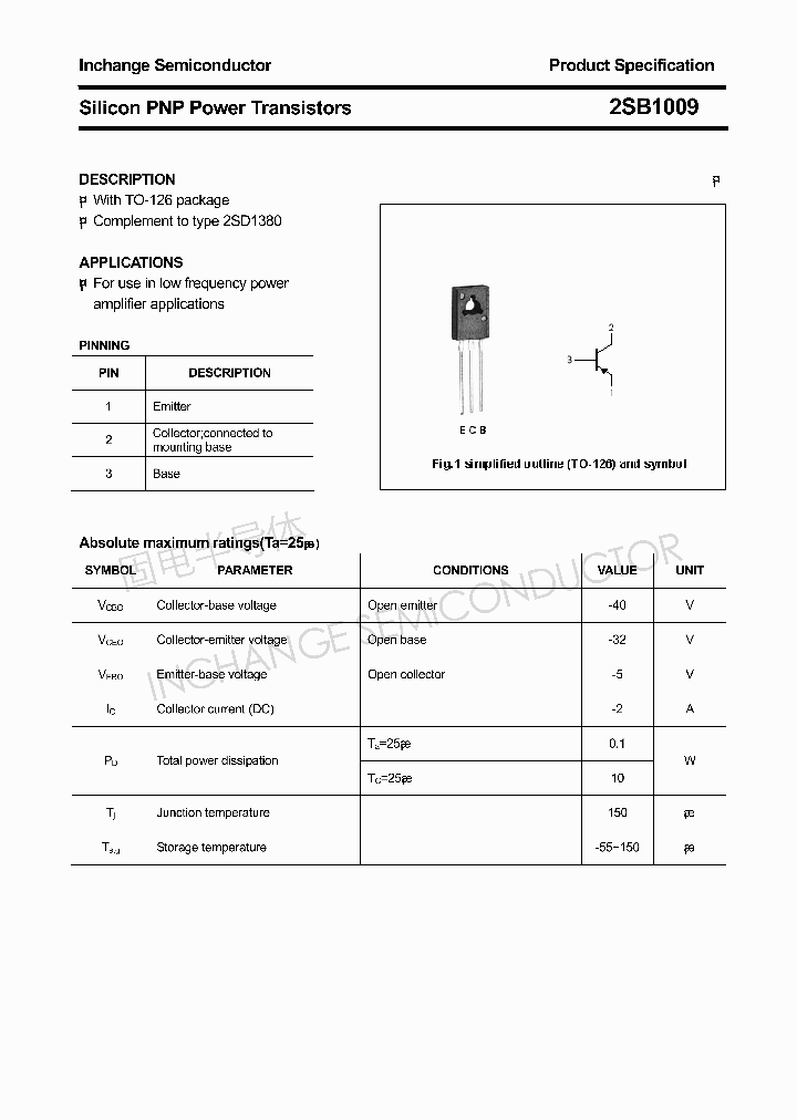 2SB1009_4392746.PDF Datasheet