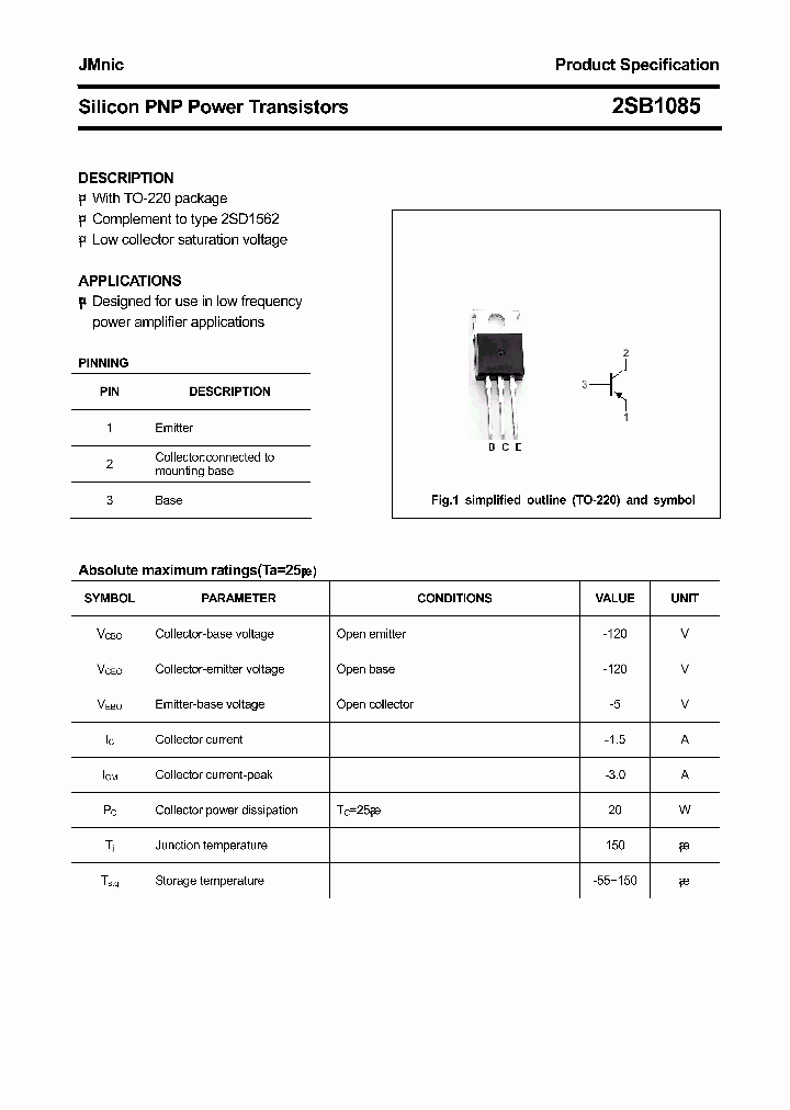 2SB1085_4572438.PDF Datasheet