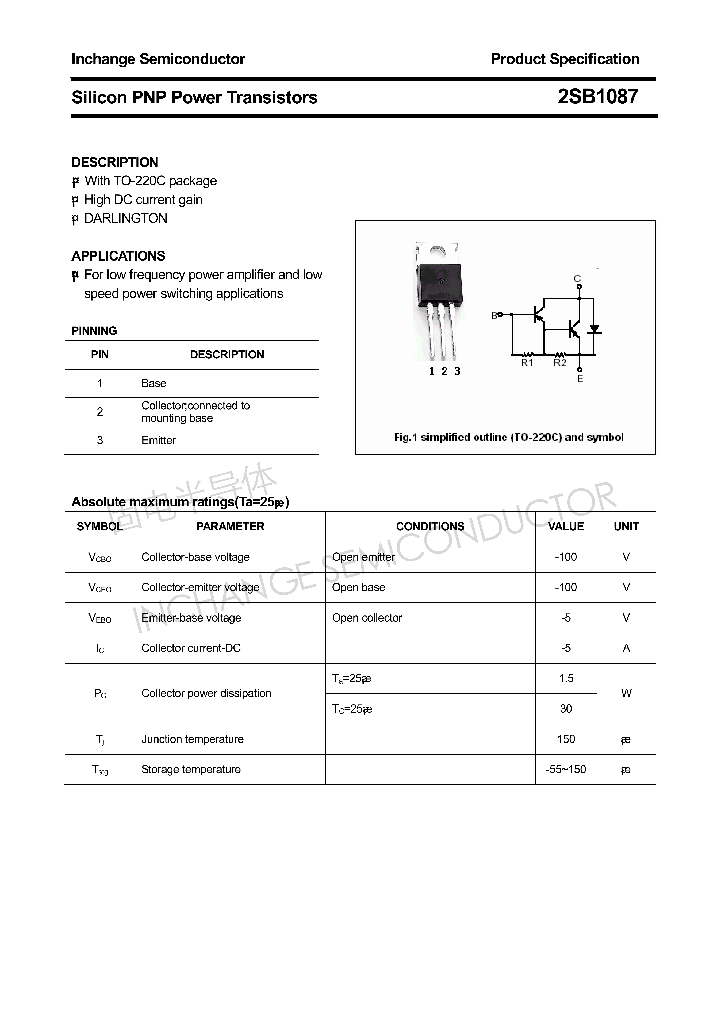 2SB1087_4307213.PDF Datasheet