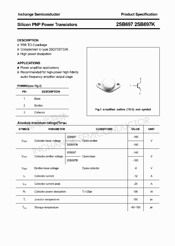 2SB697_4305976.PDF Datasheet