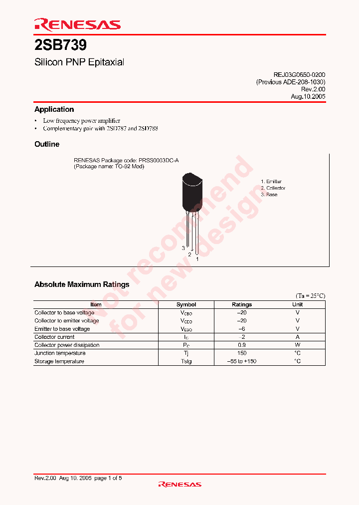 2SB739CTZ-E_4249912.PDF Datasheet