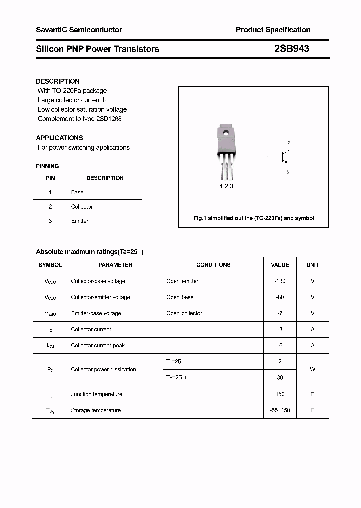 2SB943_4395553.PDF Datasheet