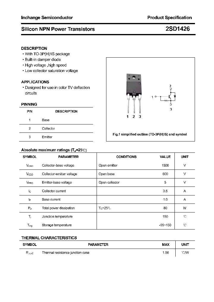 2SD1426_4361350.PDF Datasheet