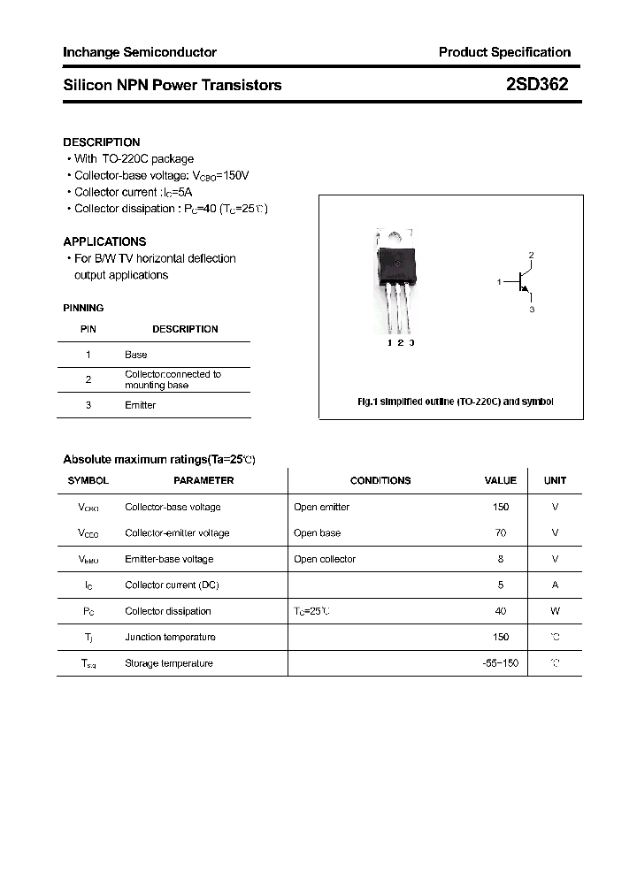 2SD362_4352478.PDF Datasheet