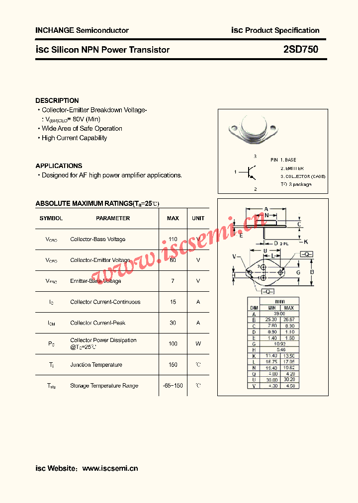 2SD750_4517303.PDF Datasheet