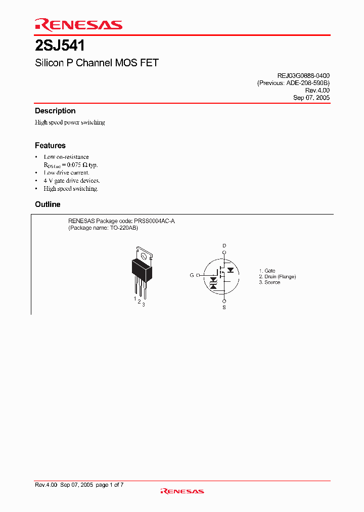 2SJ541-E_4785163.PDF Datasheet