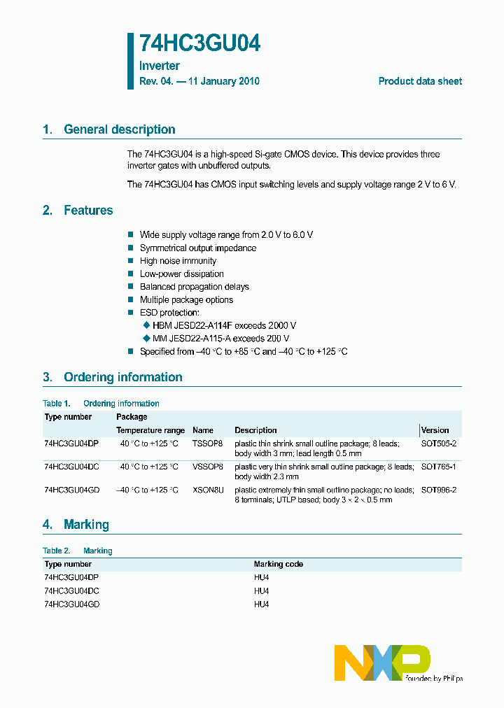 74HC3GU04_4725602.PDF Datasheet