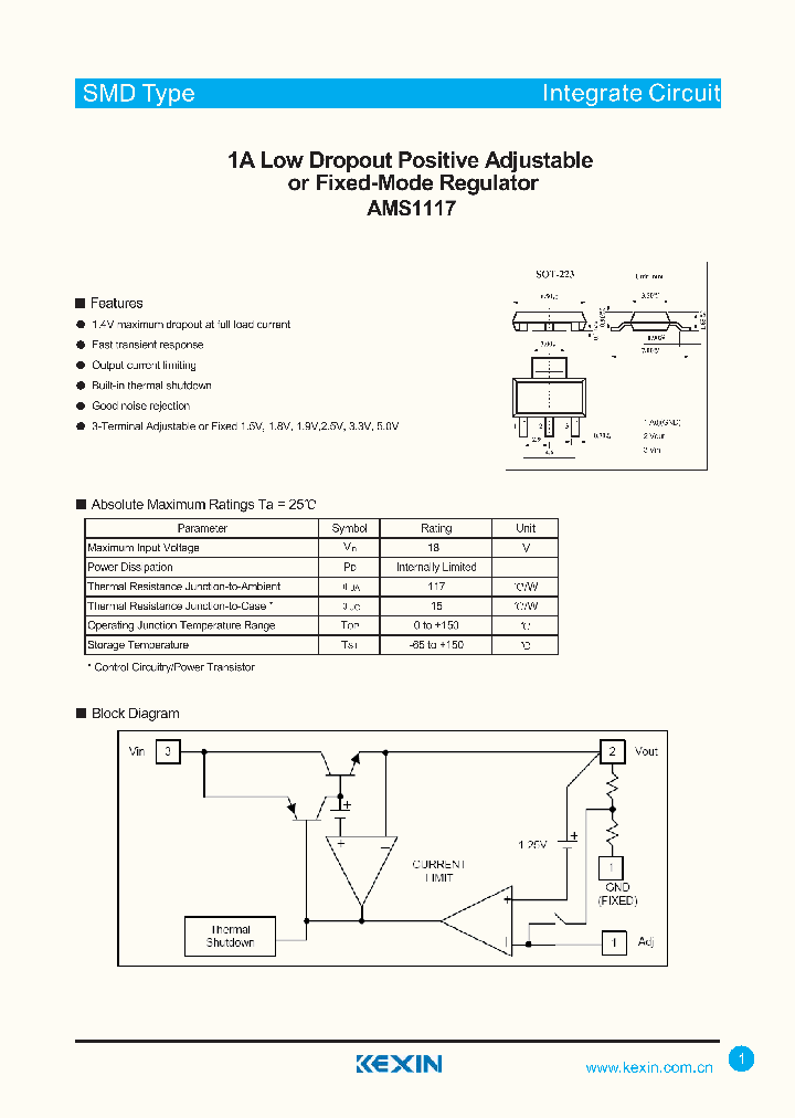 Ams1117 схема подключения характеристики