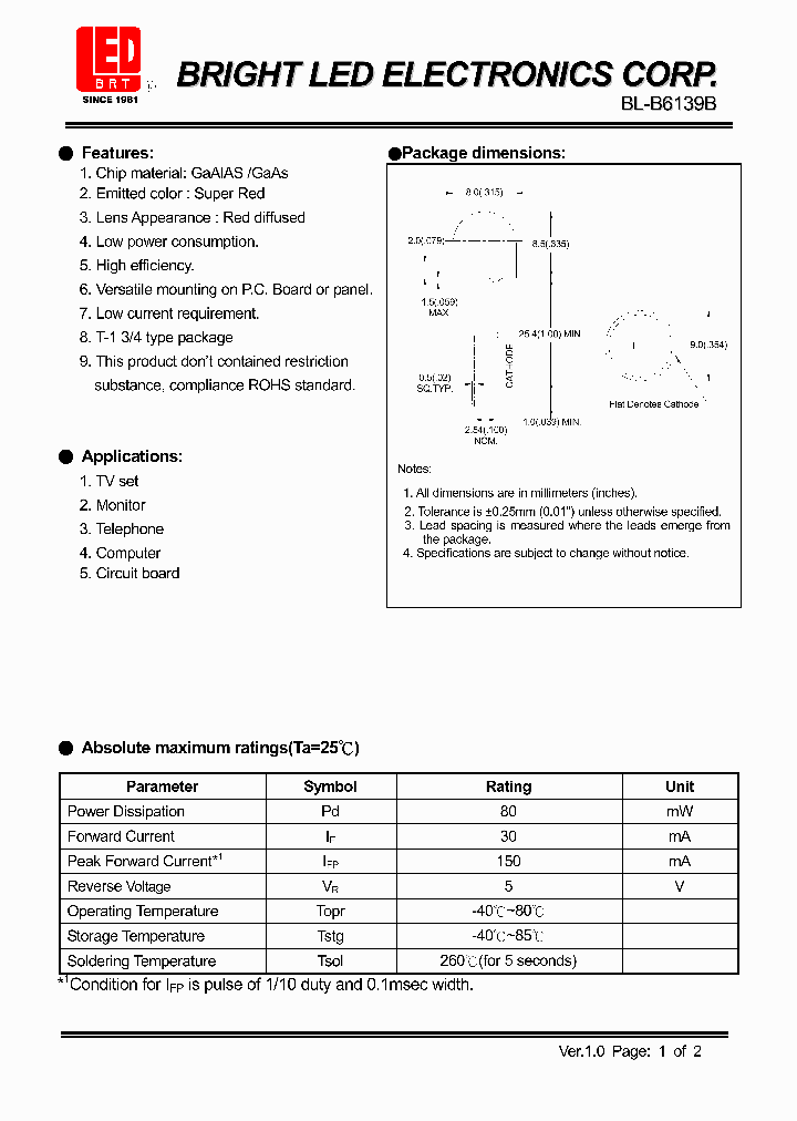 BL-B6139B_4176856.PDF Datasheet