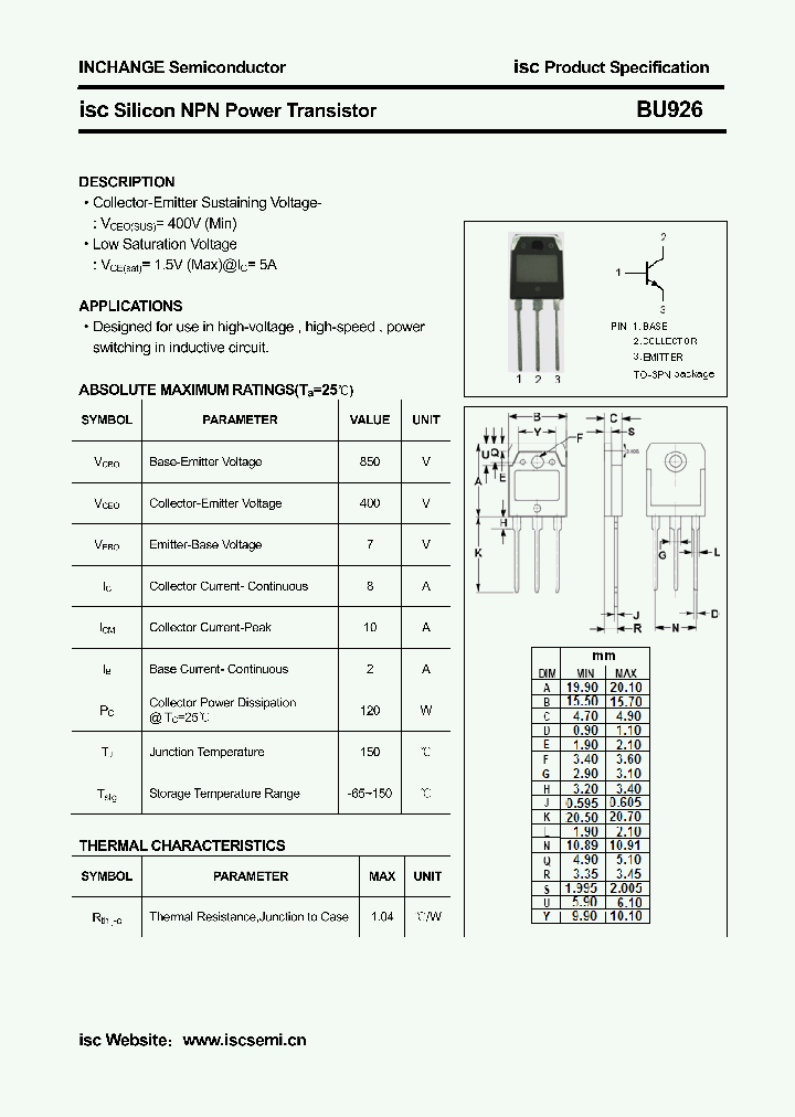 BU926_4343020.PDF Datasheet