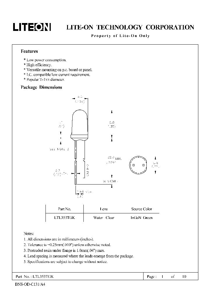 LTL353TGK_4566258.PDF Datasheet