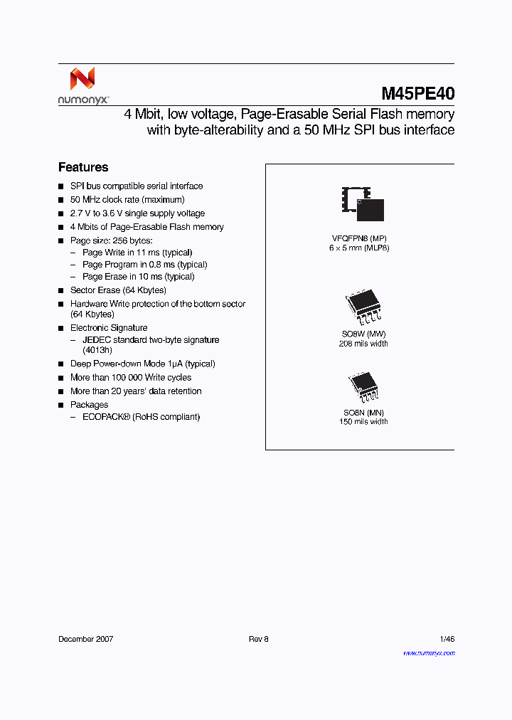 M45PE40_4170380.PDF Datasheet