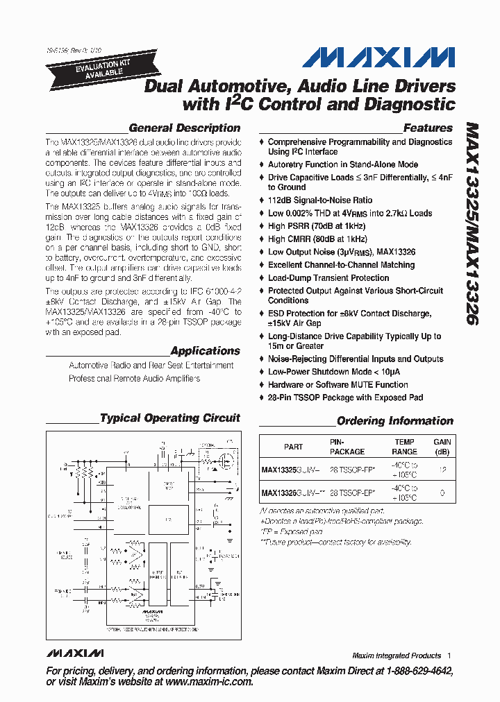 MAX13325GUIV_4630967.PDF Datasheet