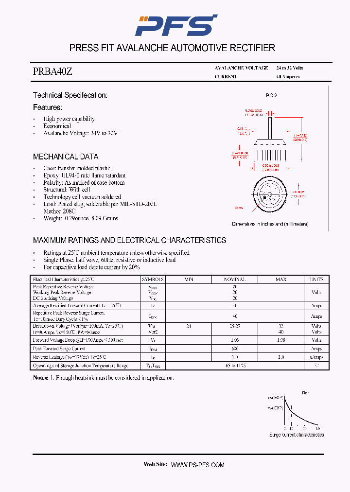 PRBA40Z_4851010.PDF Datasheet