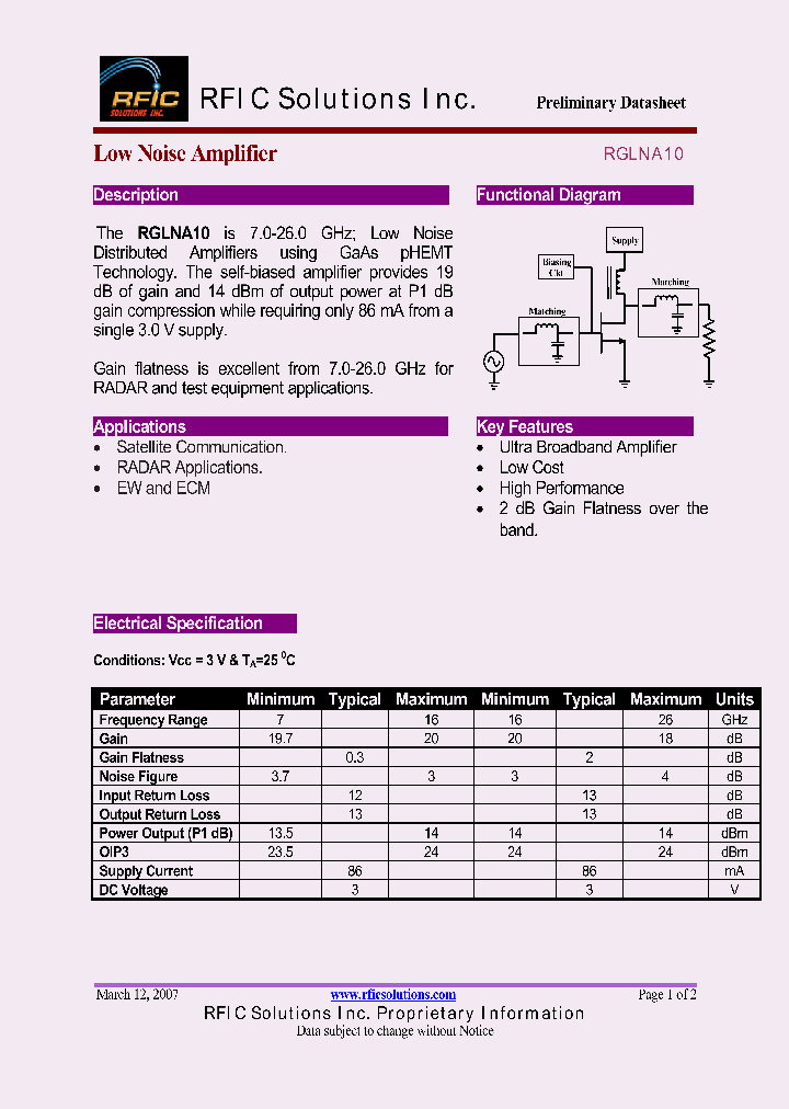 RGLNA10_4167334.PDF Datasheet