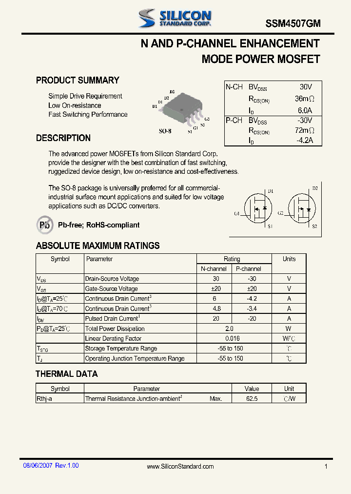 SSM4507GM_4598638.PDF Datasheet