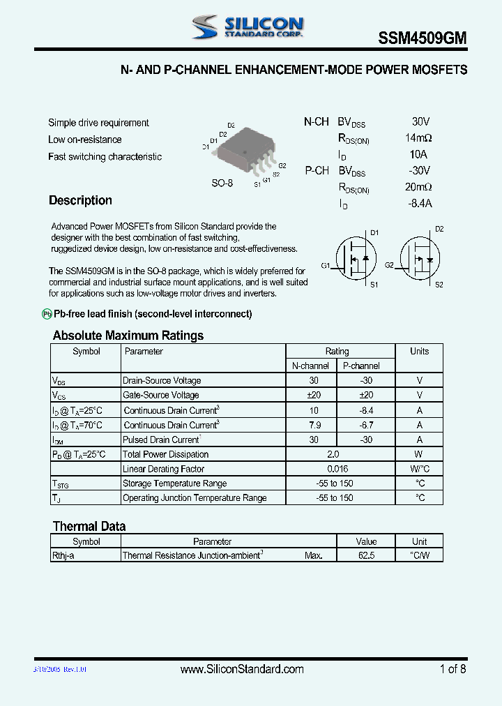 SSM4509GM_4598640.PDF Datasheet