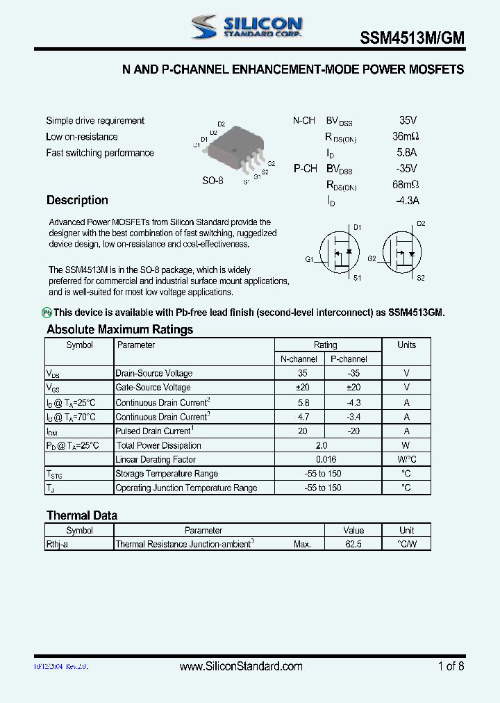 SSM4513GM_4598641.PDF Datasheet