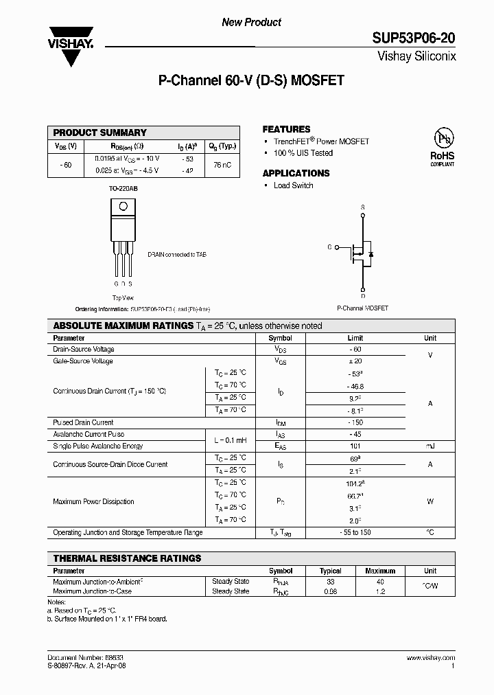 SUP53P06-20_4258895.PDF Datasheet