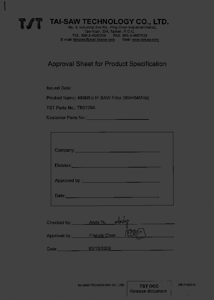 TB0729A_4613955.PDF Datasheet