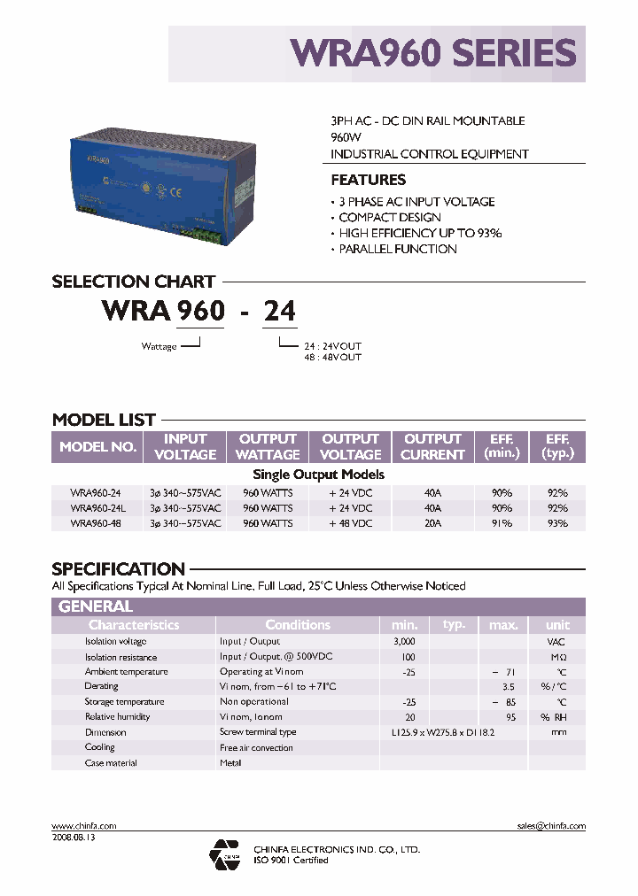 WRA960-24_4468422.PDF Datasheet