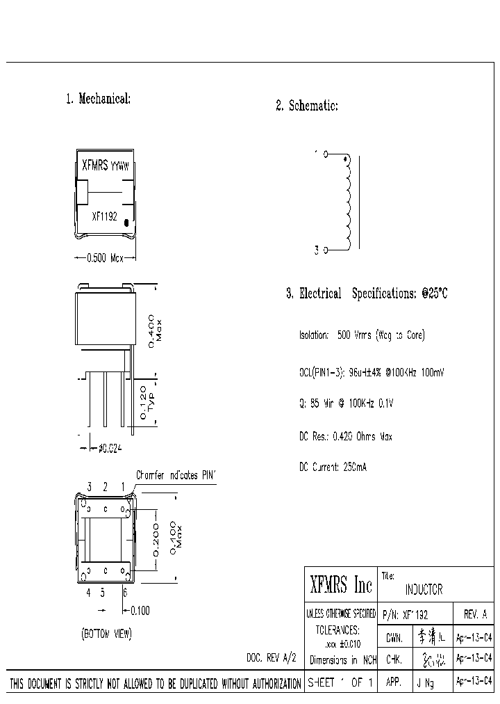 XF1192_4797619.PDF Datasheet