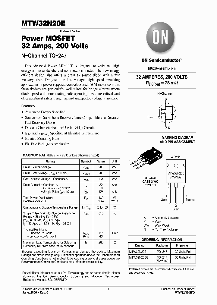 MTW32N20E_5014114.PDF Datasheet