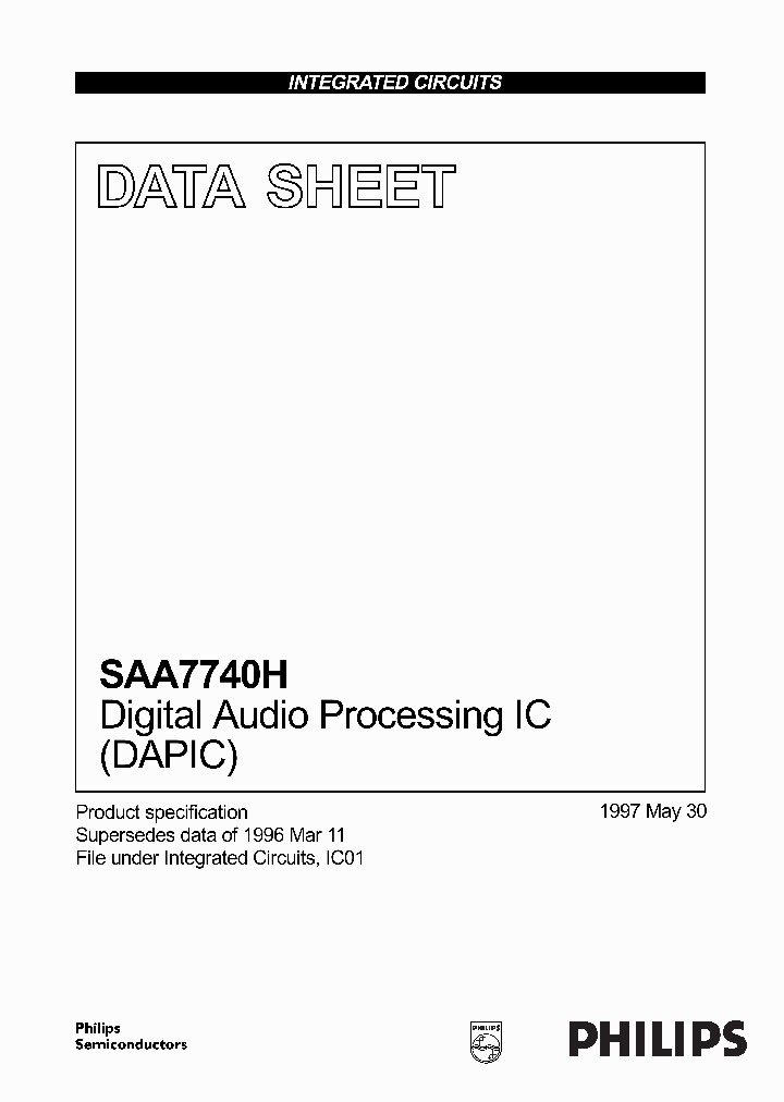 SAA7740_67759.PDF Datasheet