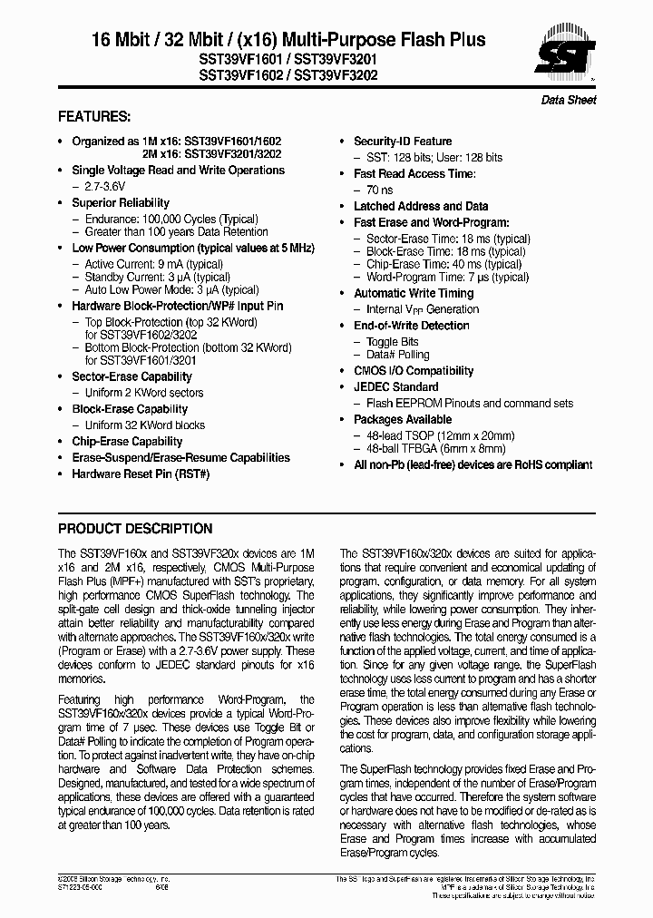 SST39VF3201B-70-4I-EKE_316370.PDF Datasheet