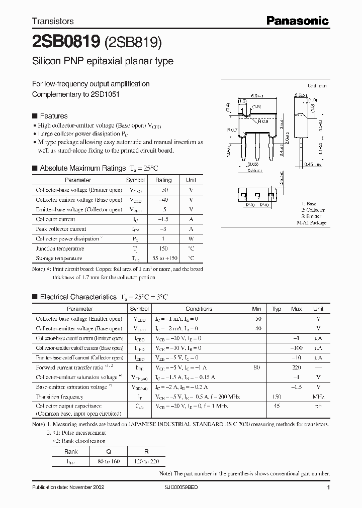 2SB0819_229397.PDF Datasheet