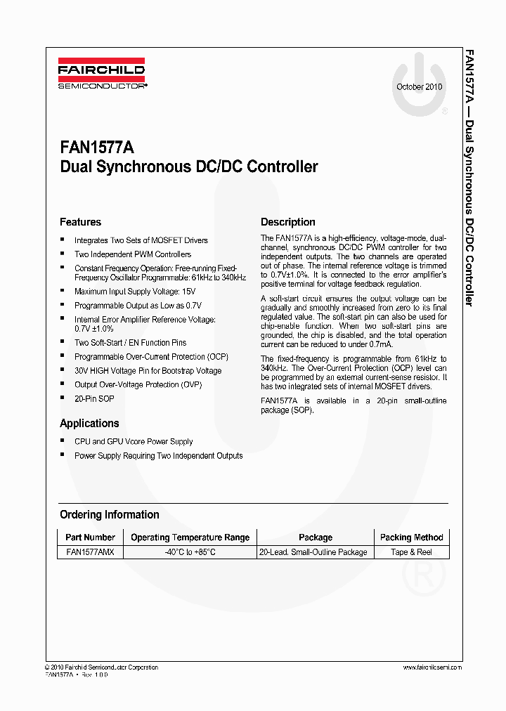 FAN1577AMX_575222.PDF Datasheet