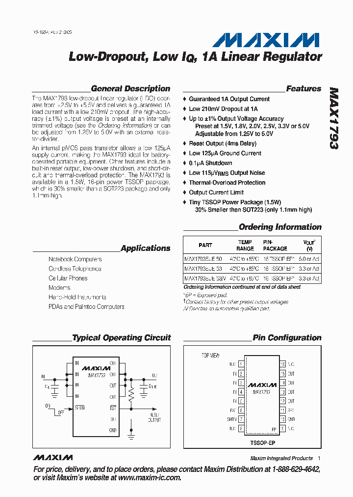 MAX1793EUE-33V_582214.PDF Datasheet