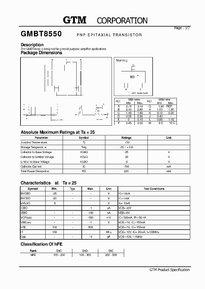 GMBT8550_769669.PDF Datasheet