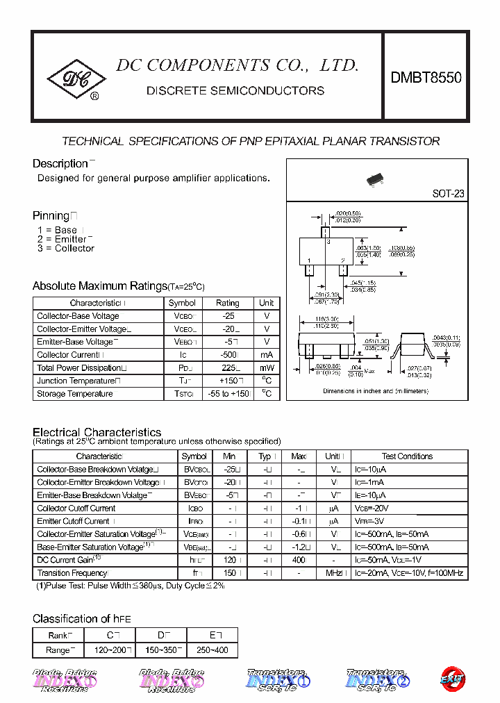 DMBT8550_769670.PDF Datasheet