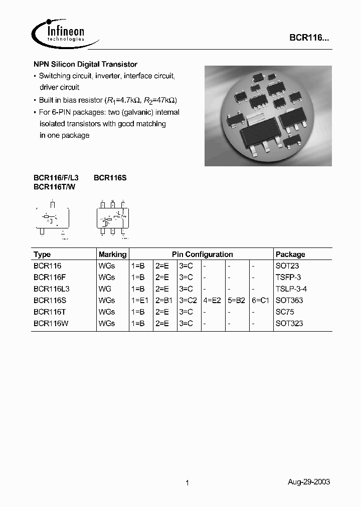 BCR116S_465546.PDF Datasheet