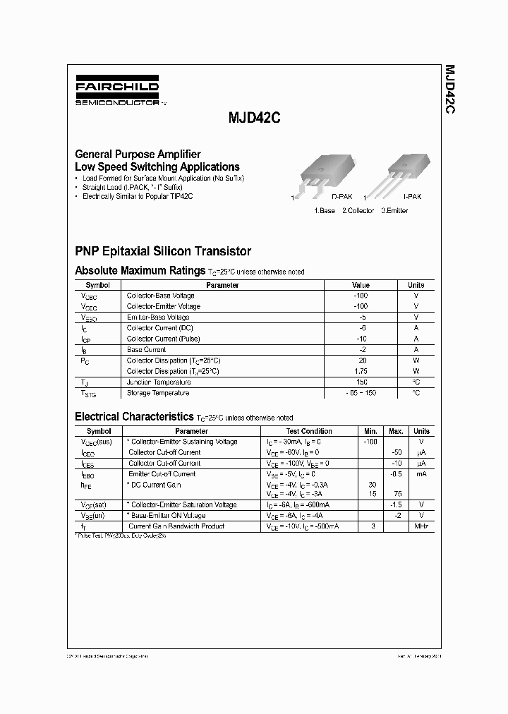 MJD42MJD42C_901012.PDF Datasheet